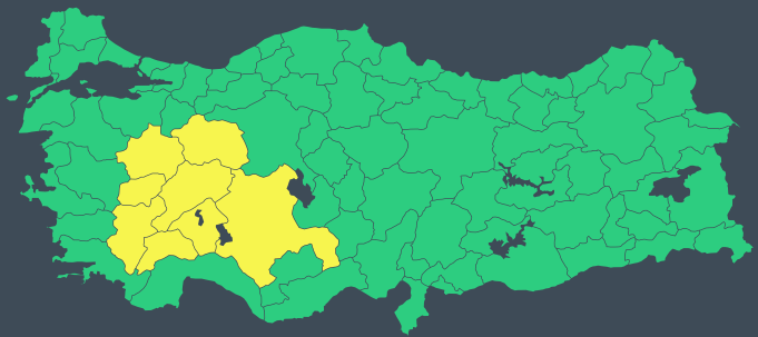 8 il için "sarı" uyarı: Kuvvetli yağışa dikkat